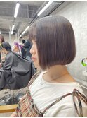 切りっぱなしボブ