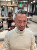大人外国人風七三サイドパートフェード：尾上　雄輝