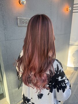 クーヘアー(coohair) ピンクハイライトグラデー