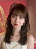 ふわっと顔周りレイヤー