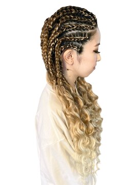 ガルボヘアー 桟橋店(garbo hair) ブレイズヘア 特殊セット 成人式 卒業式