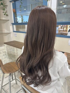 ラック 海老名店(LUCK) 【艶髪】オーガニックカラー×カーキベージュ