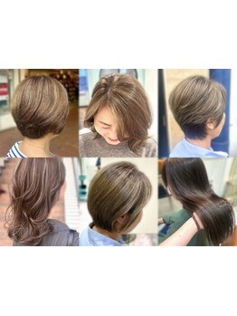 「エイジングのダメージ」「カラーが頭皮にしみる」を最小限に抑えてくれるオーガニックカラー使用可◎