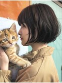 ★暗めカラーグランマッシュフェイスフレーミングデザインカラー