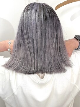 ブレイズヘアー(BLAZEhair) 脱白髪染めホワイトバレイヤージュ×ブリーチ２回