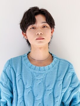 ガリカ 両国(Gallica) 【Gallica】大人の色気◎束感ウルフパーマ/黒髮くせ毛風パーマ