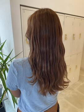 サラ ビューティー サイト 古賀店(SARA Beauty Sight) 【ブリーチなしダブルカラー】20代30代/オリーブベージュ/可愛い