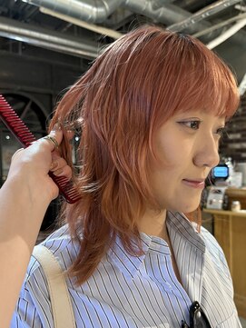 ノラ ヘアーサロン(NORA HAIR SALON) 小顔になれる顔まわりカットレイヤーカットピンクベージュカラー