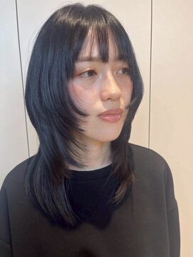 エンター 天神店(ENTER) ミディアム/レイヤーカット/ウルフ/顔まわりカット