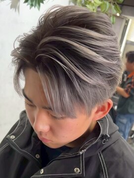 アポロ 横浜駅店(apollo) MEN’S HAIR/サーフカール/刈り上げセンターパート/ブリーチ