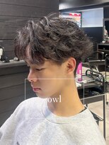 アウル 心斎橋(owl)&nbsp;フェザーパーマ×フェザーショート×センターパート×ヘッドスパ
