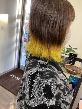 〈山本〉裾カラー　ポイントカラーであなたらしく