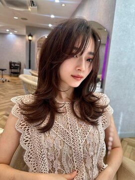 ロンド ルージュ 銀座店(Lond rouge) 大人ガーリー/似合わせカット/ミディアムレイヤーカット/銀座