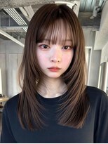 リジェール 鶴舞店&nbsp;レイヤーロング/ハッシュカット/シルキーベージュ/鶴舞/髪質改