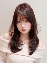 グランド(GRAND)&nbsp;セミロング後れ毛顔周りレイヤー前髪あり20代30代表参道【平島】
