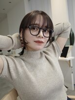 ヌヌ 渋谷 原宿 明治神宮前(nunu) レイヤーカットウルフカットボブグレージュオリーブべージュ