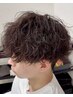 メンズカット+フルカラー+パーマ￥21000#桑名#メンズサロン#眉毛カット