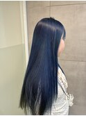 色落ちまで可愛いネイビーカラー