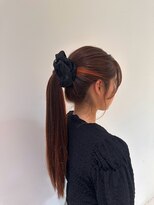 スリー(THREE)&nbsp;【イヤリングカラー】ポニーテール映え◎似合わせロングヘア