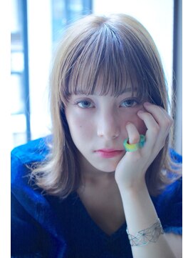 エシカ(ethica) [ethica_南船場]オリーブアッシュメルトカラー×小顔外ハネロブ3