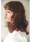 【juno】Trendフラッフィーウェーブパーマ★オレンジベージュ