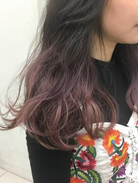 ブルーフェーセス 表参道(blue faces) 『bluefaces』 スモーキーピンクアッシュグラデーション