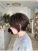 前下がり×ナチュラルショート