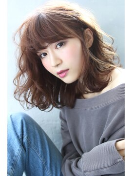 ブラン 栄(Blanc) 【Blanc/栄】ラフウェーブ/色っぽウェーブミディ