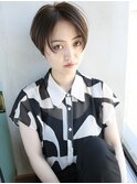 天神【BIRTH】マロンベージュ×ハンサムショート