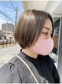 【ベージュカラー】【ショートボブ】