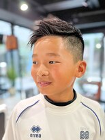フジヤマ バーバー ショップ(FUJIYAMA BARBER SHOP)&nbsp;七三オールバックツイストパーマコンマヘア