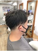 MEN'S HAIR &nbsp;センターパート　ツイストスパイラル　コンマヘア