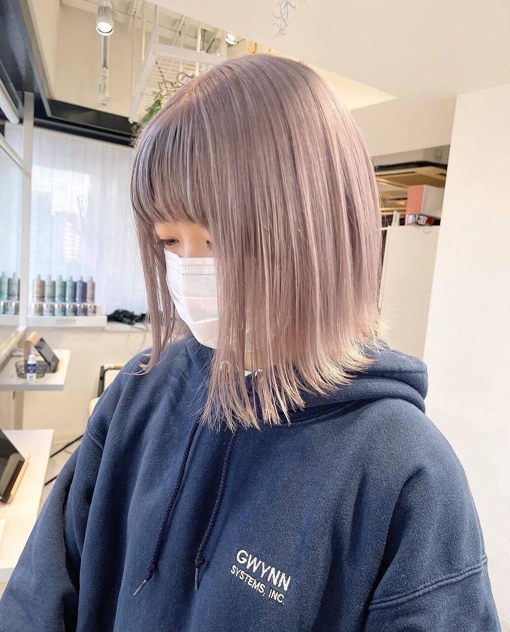 シアピンクベージュカラー：L172903298｜ユニ(Uni.)のヘアスタイル