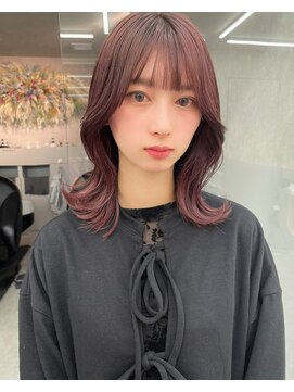 ロンド マーレ 天神大名店(Lond mare) イメチェン/チェリーブラウン/フェミニン/束感/髪質改善