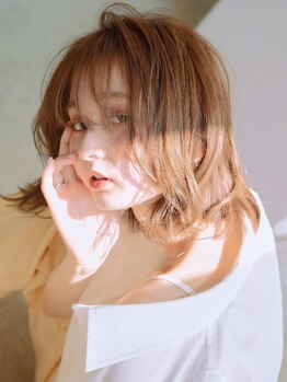 メノン(Menon)の写真/【22時まで営業/梅田】大人気なアレンジ自在のミディアム・ロングヘア★顔周りのカットも絶妙なバランス◎