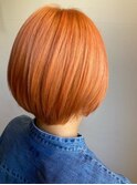 ■HARBORS鎌倉/艶髪/ブラッドオレンジ/ショートマッシュ61-1★