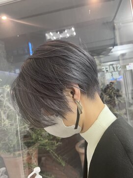 ルートエイチ 市川(Root H) 前髪マチルダボブピンクベージュインナーグレージュ