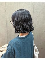 マツ 美容室(Matsu 美容室)&nbsp;しっかりめボブパーマ×暗髪カラー