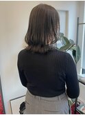 グレーベージュカラーダークアッシュベージュくすみカラー黒髪