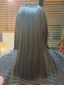 ヘアリゾート粋 トゥジュ 池袋東口店(tujuh) 艶髪カラー/ダークグレージュ/くすみカラー/透明感/セミロング