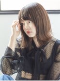 前下がり外ハネミディ【自由が丘 ibrel】