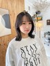 【カット＋カラー】骨格補正レイヤーカット＋カラー＋トリーメント　￥11,000
