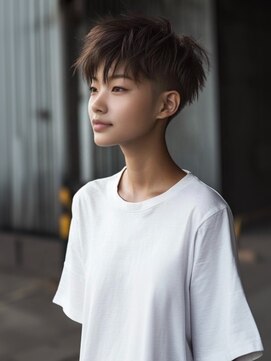 アルトリスト(Altruist Aging×HAIR&SPA) ☆イメチェンピンクベージュアンブレラカラー前髪クールショート