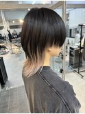メンズウルフカットジェンダーレスショートウルフマッシュウルフ