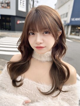 クム(kumu) 【kumu】 ロングレイヤー/顔周りカット/くびれ/栄/名古屋