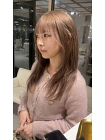 コト 福井大和田店(coto)&nbsp;ミルクティーベージュ　レイヤーカット　福井美容室