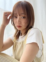 トリッカ シブヤ(TRICCA SHIBUYA)&nbsp;大人ヘア顔まわりレイヤーカット20代30代渋谷髪質改善ブラウン
