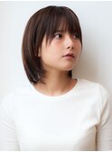 似合わせカットメルティカラーフェミニンウェーブミディアムボブ