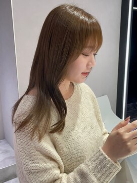 リアン バイ キートス(Lien by kiitos) オリーブベージュ/前髪顔まわり/小顔レイヤー/透明感カラー