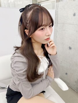 フォンズ(FONS) チョコブラウン　ベージュブラウン　前髪カット　顔まわりカット